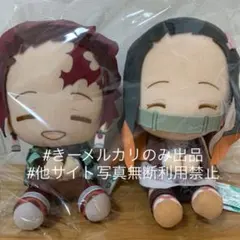 鬼滅の刃 でっかいぽふっとぬいぐるみ     竈門炭治郎 竈門禰豆子
