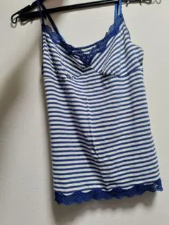 ユニクロ　ボーダー キャミソール レース