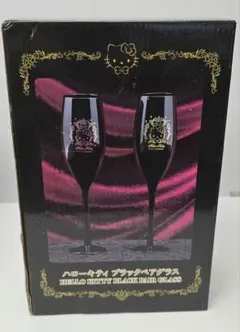 レア　ハローキティ　ブラック　ペアグラス　アミューズメント　コップ