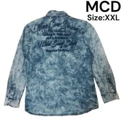MCD ケミカルウォッシュ デニムシャツ お兄系 y2k 00s ギャル男 刺繍
