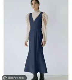 ラグナムーン ビスチェマーメイドデニムワンピース