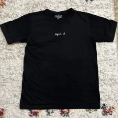 agnès b. アニエスベー ブラック 半袖Tシャツ XS