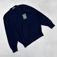 《 POLO ポロ 》 新品 タグ付き Vネック 長袖 セーター M ネイビーのサムネイル