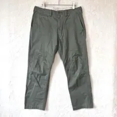 UNIQLO ユニクロ／チノパン ズボン M コットン100% 緑 メンズ