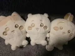 【ちいかわ】ぬいぱれっと ぬいぐるみ3体　ちいかわ・ハチワレ・うさぎ　ミルクいろ