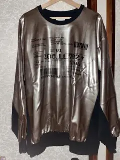 SHAREEF ENAMEL BIG POゴールド エナメルトレーナーのサムネイル
