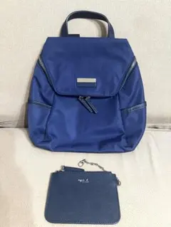 agnes b.VOYAGE アニエスベー リュック　コインケース付き　ネイビー