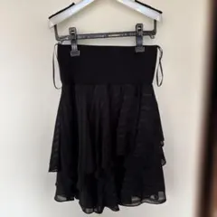 (193)フレアスカート 黒 m