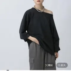 LEPSIM オフショル6分袖スウェットのサムネイル