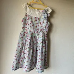 いちご柄ノースリーブワンピース 140