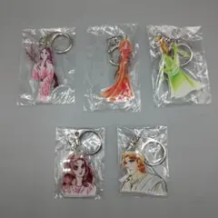 ガラスの仮面展 コレクションキーホルダー アクリルキーホルダー ５点セット