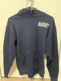 海外古着 輸入古着 M ネイビーカラーシンプルパーカー トレーナー