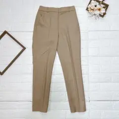 NATURAL BEAUTY BASIC スラックスパンツ ベージュ XXS