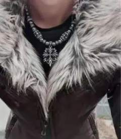 NICOLEclub 00s 平成ギャル ファー ダウン 光沢 お兄系