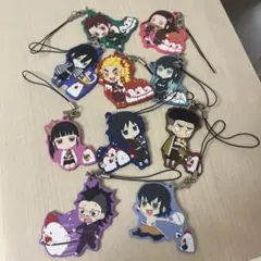 鬼滅の刃　ラバーストラップ　ローソンコラボからあげクン