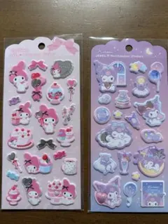 My Melody & Kuromi ジュエルマシュマロステッカー サンリオ
