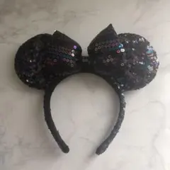 ディズニー カチューシャ ミニー リボン スパンコール ミニーマウス