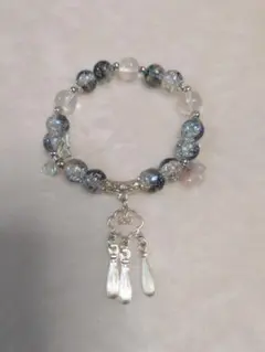 ラメ入りビーズ ブレスレット