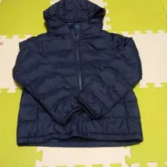 UNIQLO　ネイビー フード付き ダウンコート140センチ
