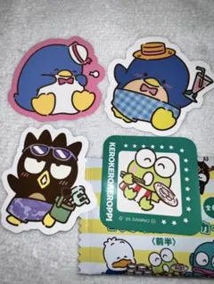 スシロー×はぴだんぶい ピックステッカー4種セット