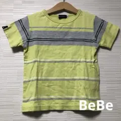 BeBe 半袖Tシャツ 綿100% ボーダー 110のサムネイル