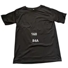 黒 ブラック M（160 84A）シンプル Tシャツアンダーウエア アウトドア