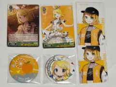 プロジェクトセカイ 缶バッジ エピカ カラパレ特典 ミニ色紙 鏡音リン