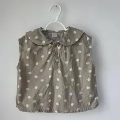 バースデイ tete a tete 水玉 ドット 袖なし トップス