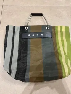 MARNI フラワーカフェ ストライプバッグ mar006 - メルカリ