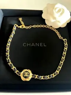 香奈兒 頸鍊 雙C標誌 小羊皮