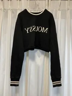 MOUSSY STUDIOWEAR ショート丈トレーナー