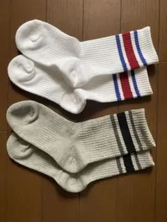 キッズ 靴下 2足セット ユニクロ　20-24cm