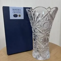 BOHEMIA クリスタル フラワーベース【未使用】