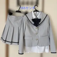 極美品　165 ピンクラテ　セーラー襟ライトグレー　卒服　卒業式スーツ