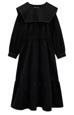 ZARA マキシカラーポプリン　ワンピース　S