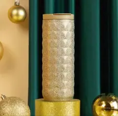 海外限定　スターバックス　ホリデー　クリスマス　ステンレスタンブラー　グリッター