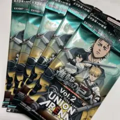 ユニオンアリーナ　進撃の巨人　初版　新品未開封　テープ付き　3ボックス ユニオンアリーナ 進撃の巨人 初版 新品未開封 テープ付き 3