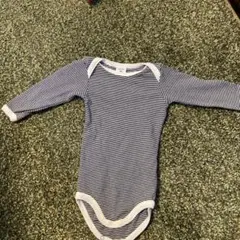 PETIT BATEAU ストライプ ボディスーツ 6m