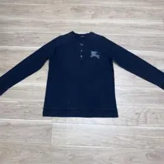 ⚪︎良品⚪︎ BERBERRY ネイビー 長袖カットソー ボタン付き サイズ３