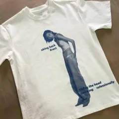 Opium Tシャツ M ホワイト 半袖 グラフィック Y2K ストリート 白