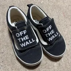 VANS OFF THE WALL キッズ スニーカー ブラック 18cmのサムネイル