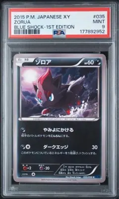 PSA9 ゾロア C XY8 青い衝撃 035/059