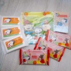 【限定非売品★USJスヌーピー8点セット】 ジッパーバッグ 除菌 マイクロタオル