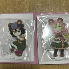 鬼滅の刃　秋まつり　アクリルスタンド　甘露寺蜜璃と伊黒小芭内