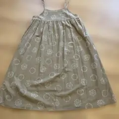 新品　刺繍プリントキャミワンピース　キナリ