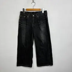 90s Levi's ブラックデニムパンツ クロップド 日本製 VINTAGE