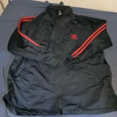adidas ブラック ジップアップジャケット M　セットアップ