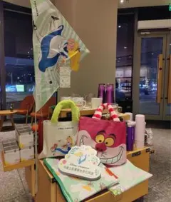 最後一点中国限定 タグ付き新品スターバックス アリス バッグ レジャーシート