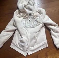 GAP ボア ジップアップ パーカー ホワイト