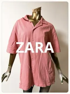 ☘️T23234☘️ZARA メンズ 半袖 シャツ トップス M